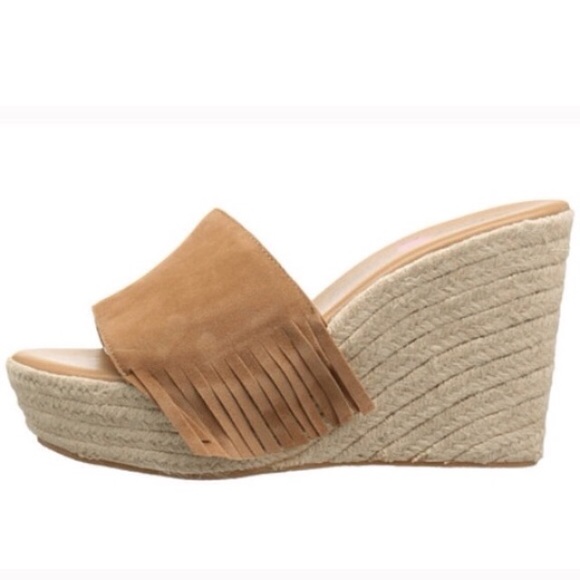 Sale! Fringe Wedge Sandals - Picture 2 of 4
